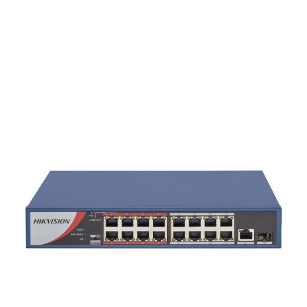 DS-3E0318P-F/M(B) Commutateur POE non géré Fast Ethernet 16 ports