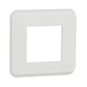 Unica Pro - plaque de finition - Blanc antimicrobien - 1 poste NU400220