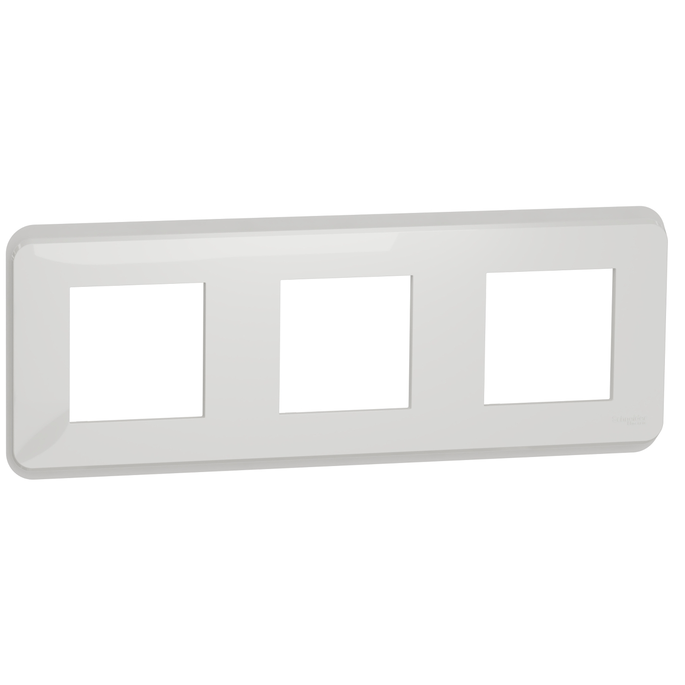 Unica Pro - plaque de finition - Blanc - 3 postes NU400618