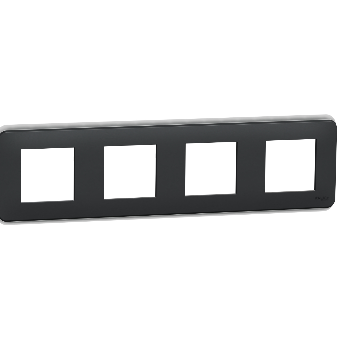 Unica Pro - plaque de finition - Anthracite - 4 postes NU400854