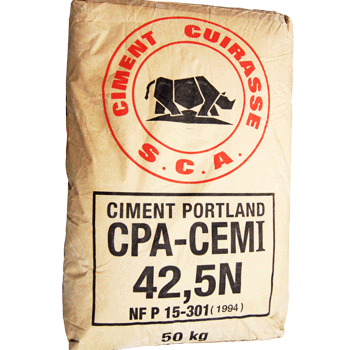 Ciment CUIRASSE - Ciment Portland Artificiel - CPA -CEMI 42, 5 N