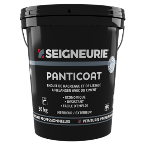 PANTICOAT - Enduit en pâte à base de copolymères acryliques à additionner de ciment gris au moment de l’emploi.