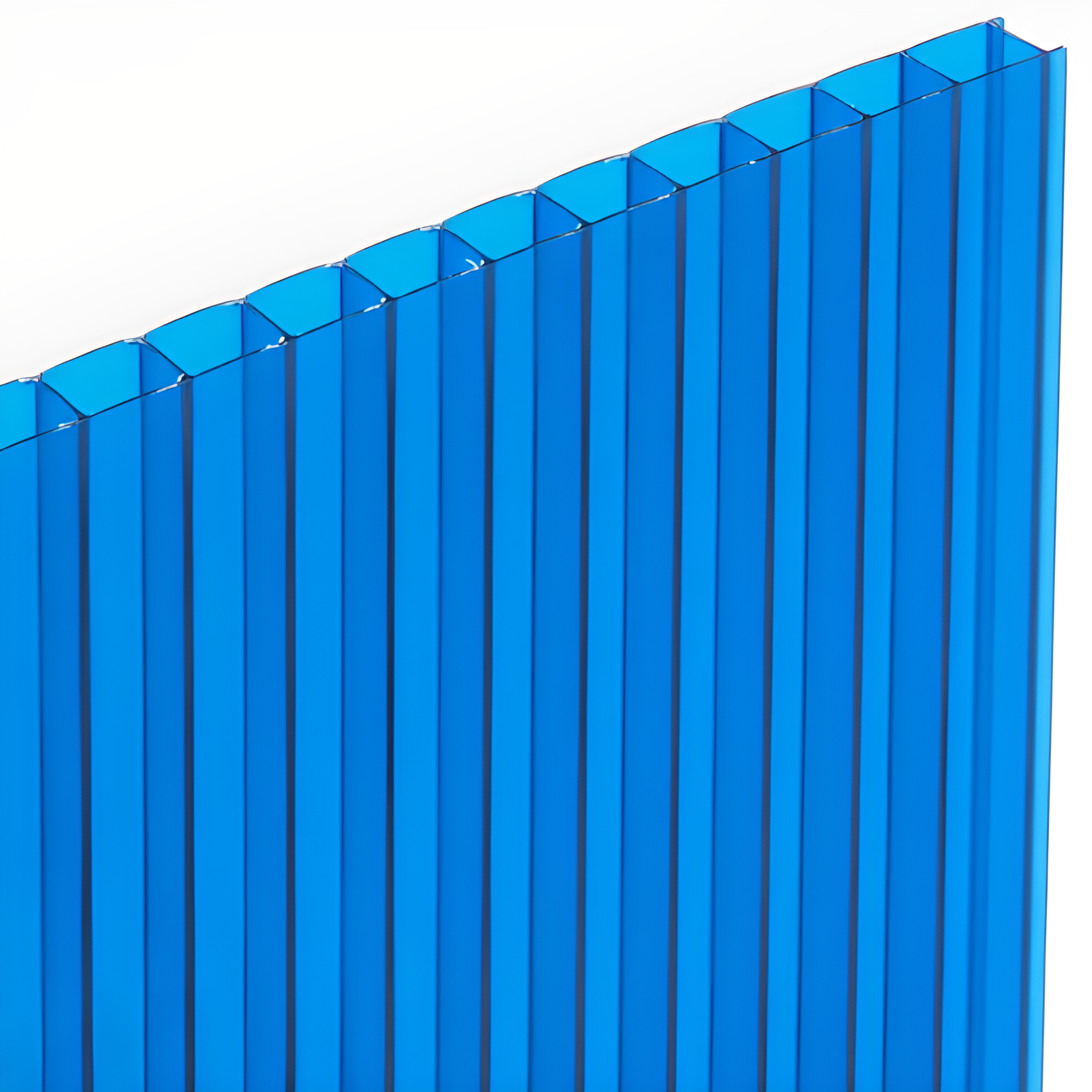Plaque polycarbonate alvéolaire 5 mm bleu - 210 x 310 cm