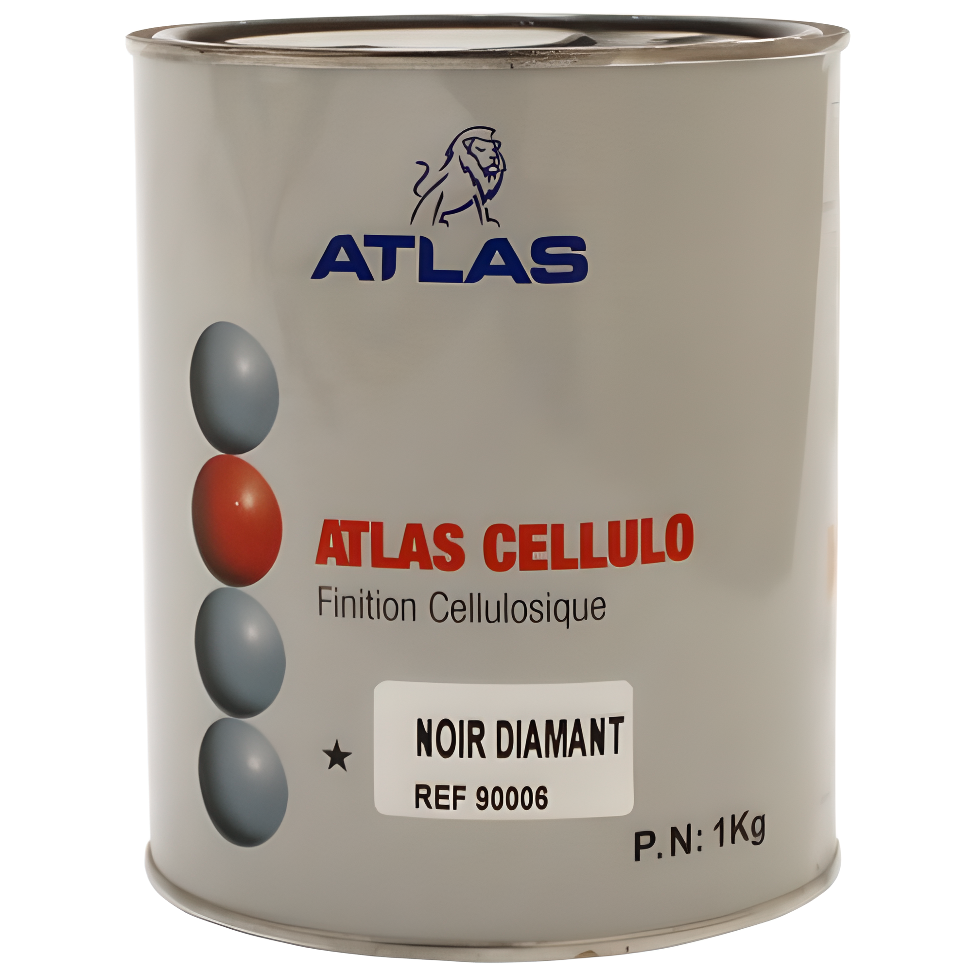 ATLAS CELLULO - FINITION CELLULOSIQUE 1 kg - Noir