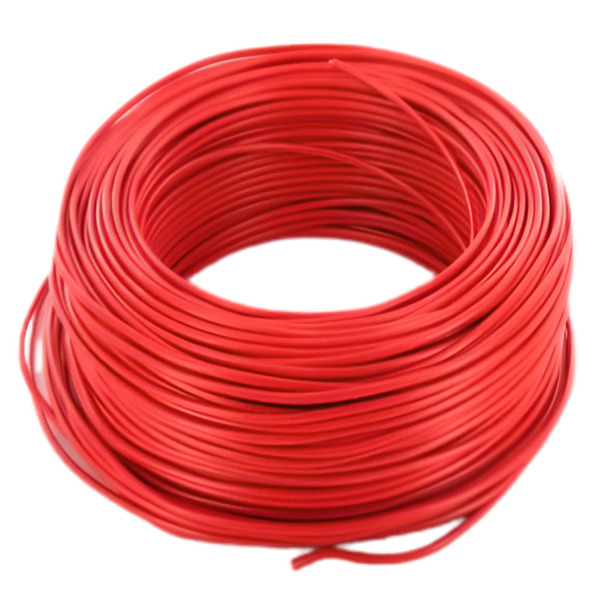 Fil T.H 1.5mm²  Rouge - rouleau (100m)